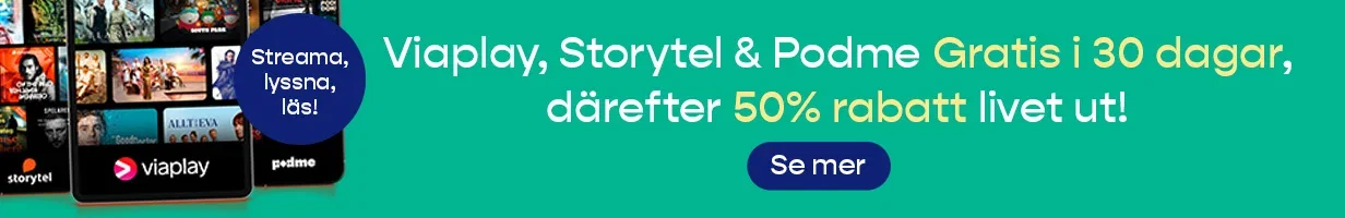 Viaplay, Storytel & Podme