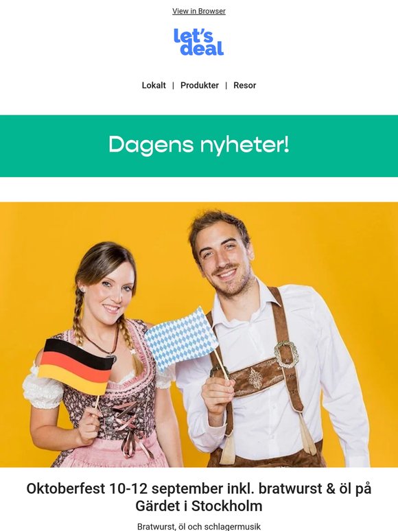 🇩🇪 Oktoberfest på Gärdet fr. 225 kr