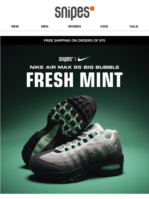 🚨Release: Nike Air Max 95 Big Bubble "Fresh Mint"