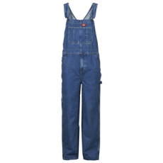 LOOSE DENIM BIB CLASSIC BLUE