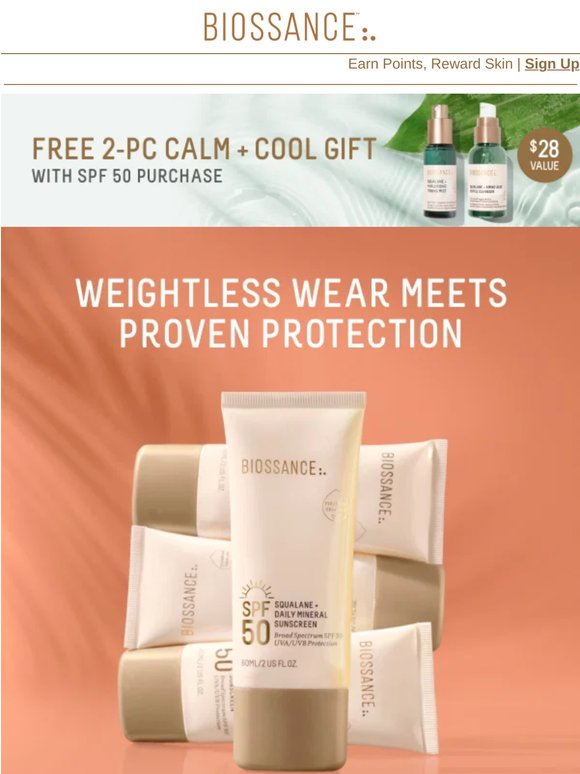 SPF 50 + FREE duo you’ll love 💛 (ends tonight!)