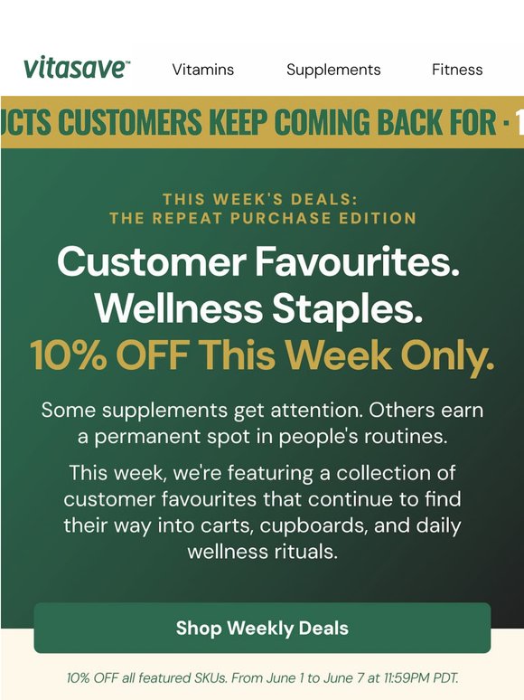 This Week's Deals: The Repeat Purchase Edition 🔥