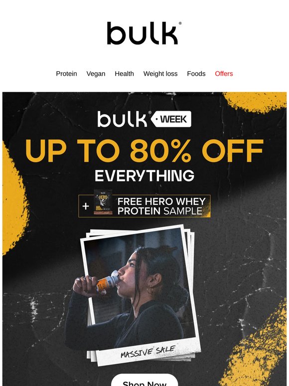 Up to 80% Off Everything ⭐