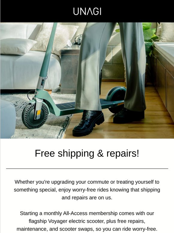 Spring into free shipping & repairs!