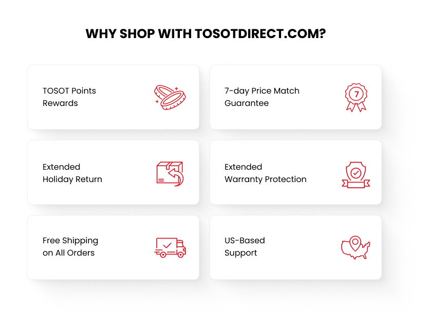 Why Shop with TOSOT Direct?