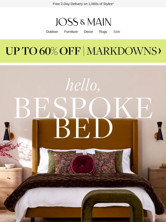 Personalize your bed with custom fabric