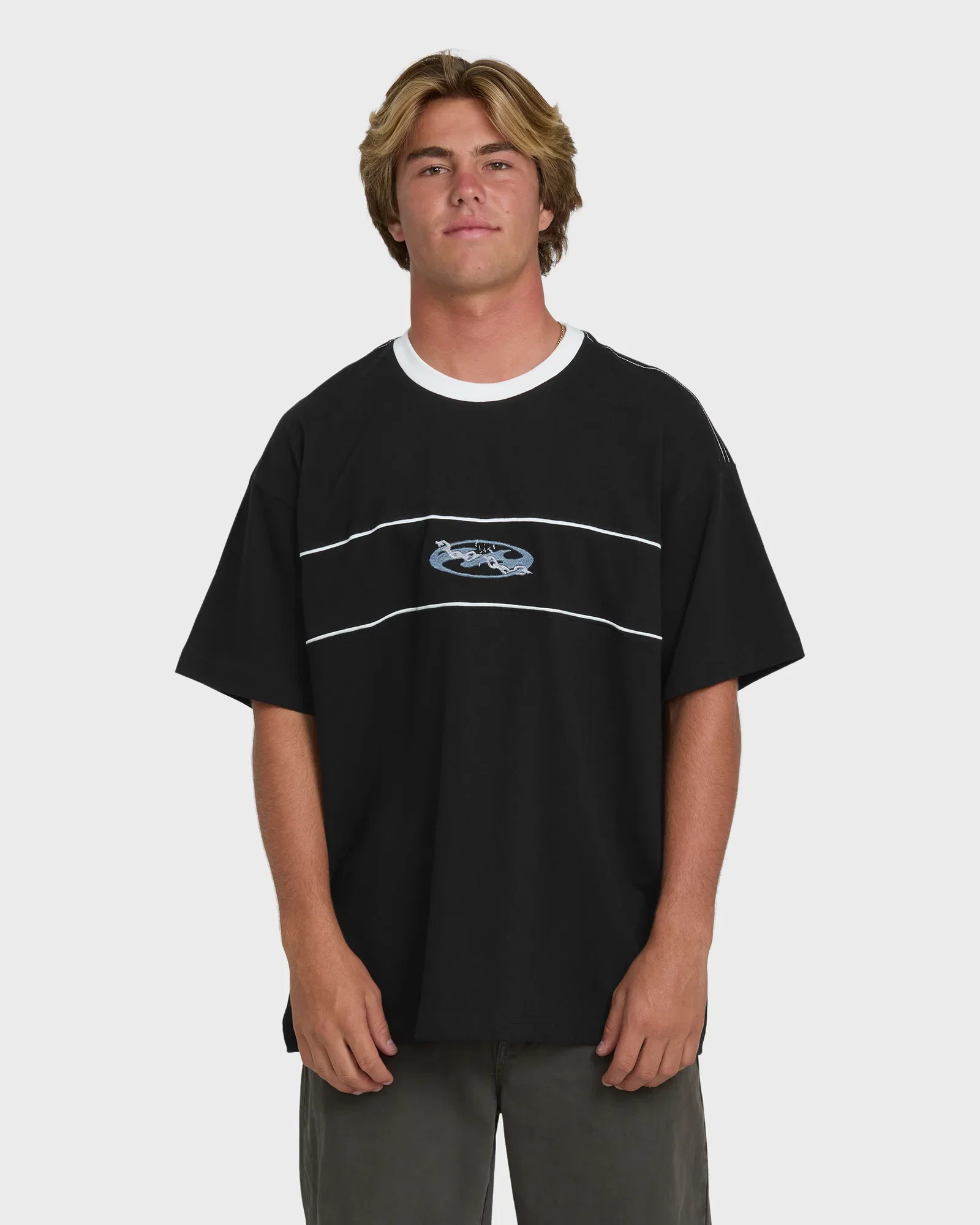 Image of Bad Dog Precision Short Sleeve Knit T-Shirt - Black