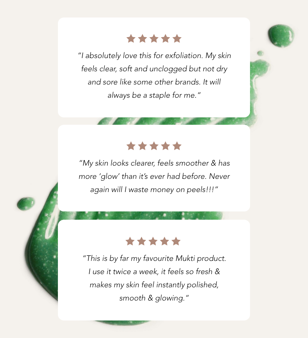 “My skin looks clearer, feels smoother & has more ‘glow’ than it’s ever had before. Never again will I waste money on peels!!!”