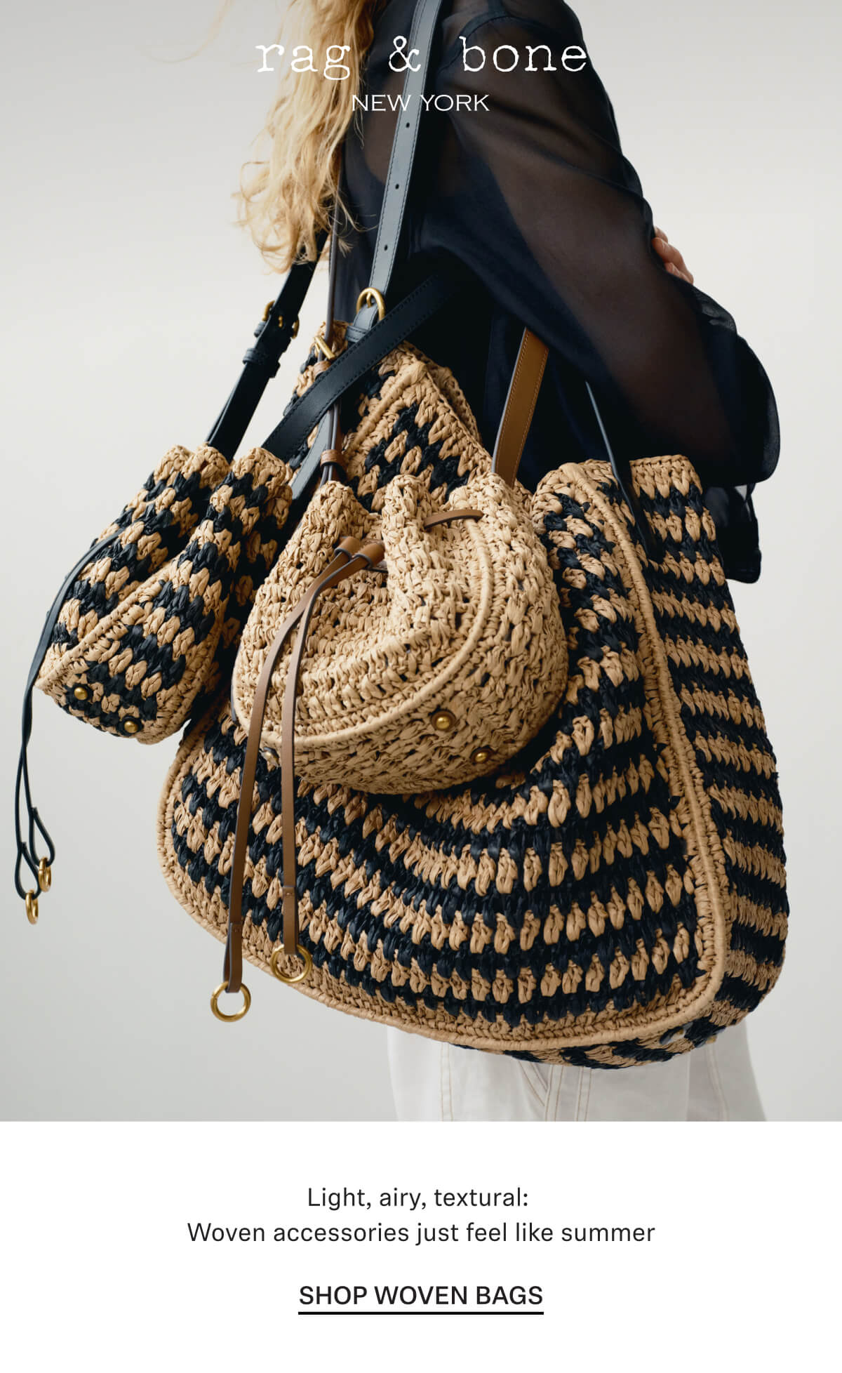 Light, airy, textural: Woven accessories just feel like summer