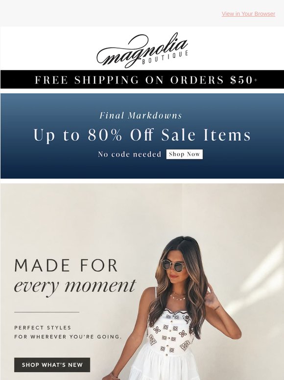 All New Markdowns + Trendy Favorites 🌟