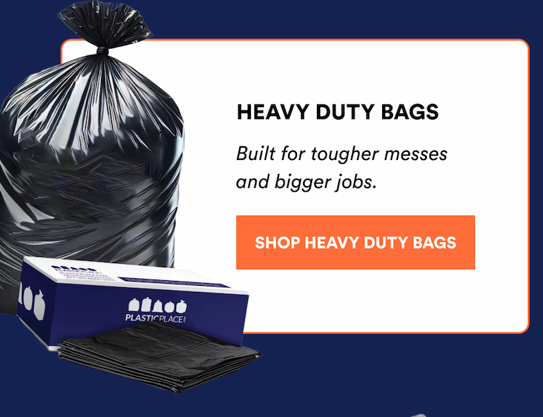 Heavy duty bags for tougher messes and bigger jobs.