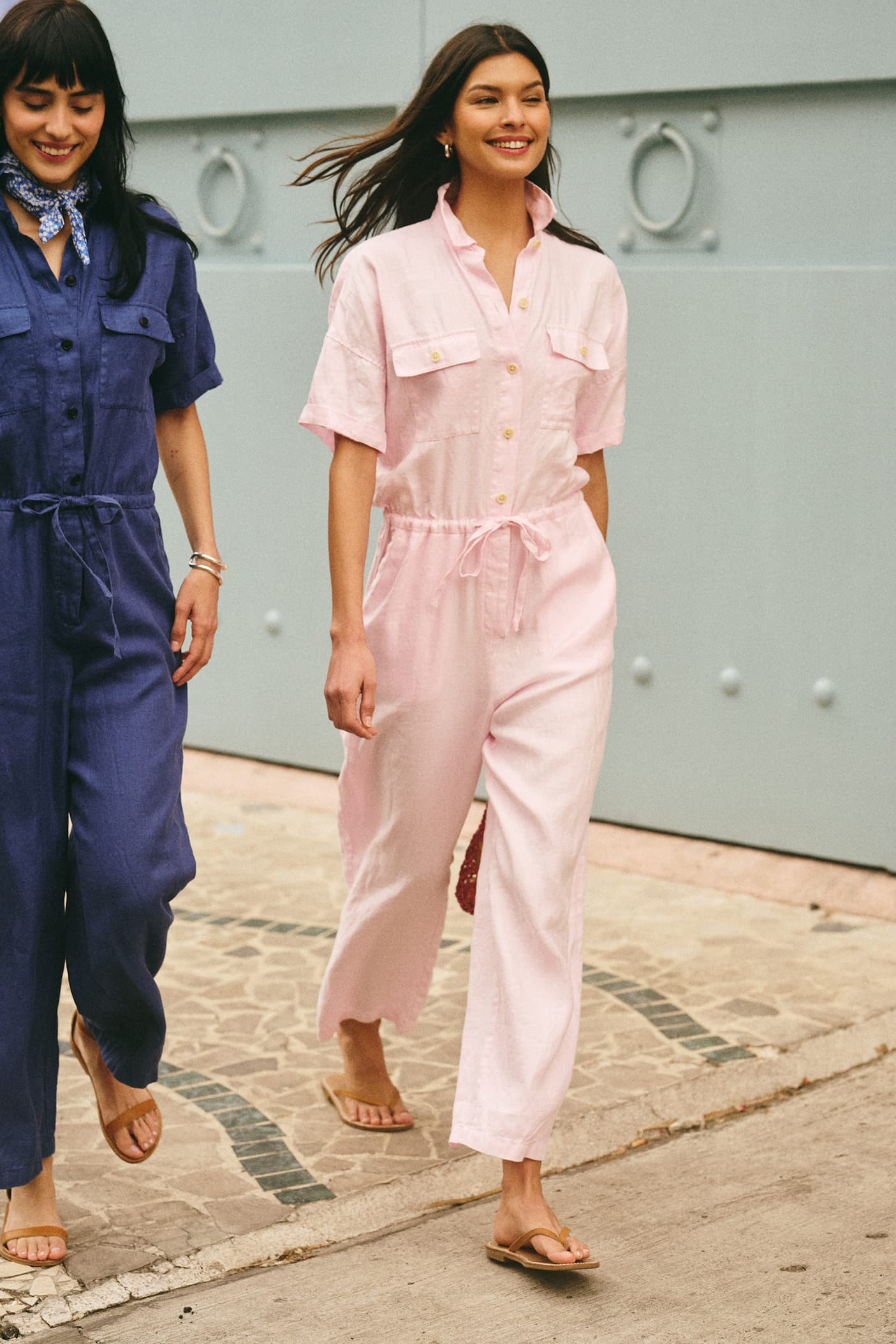 100% linen jumpsuit