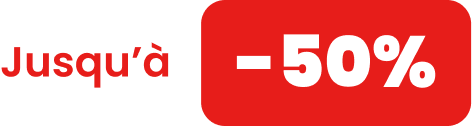 Jusqu'à -50%