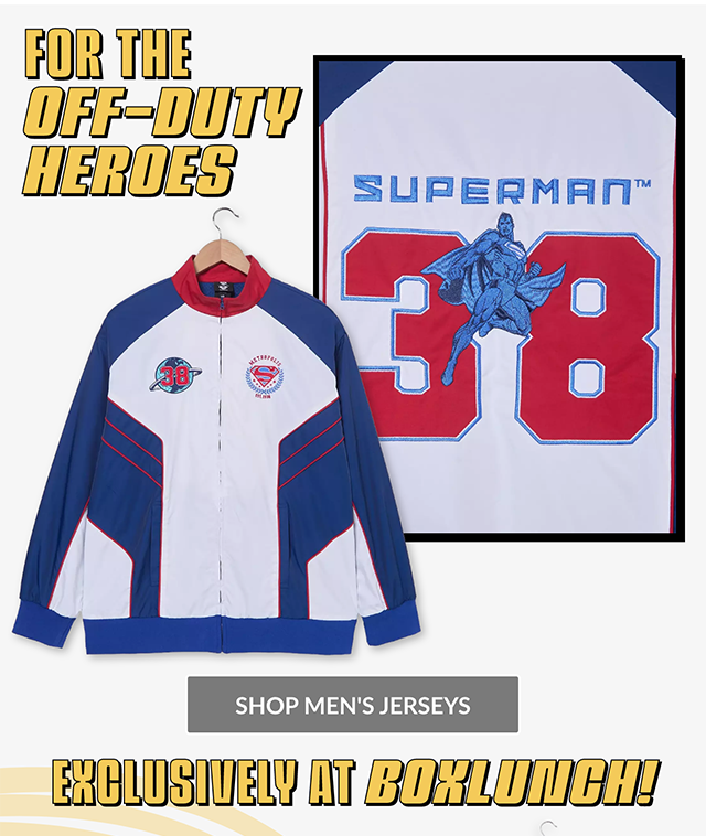 For The Off-Duty Heroes. Shop Men's Jerseys. Exclusively at BoxLunch!