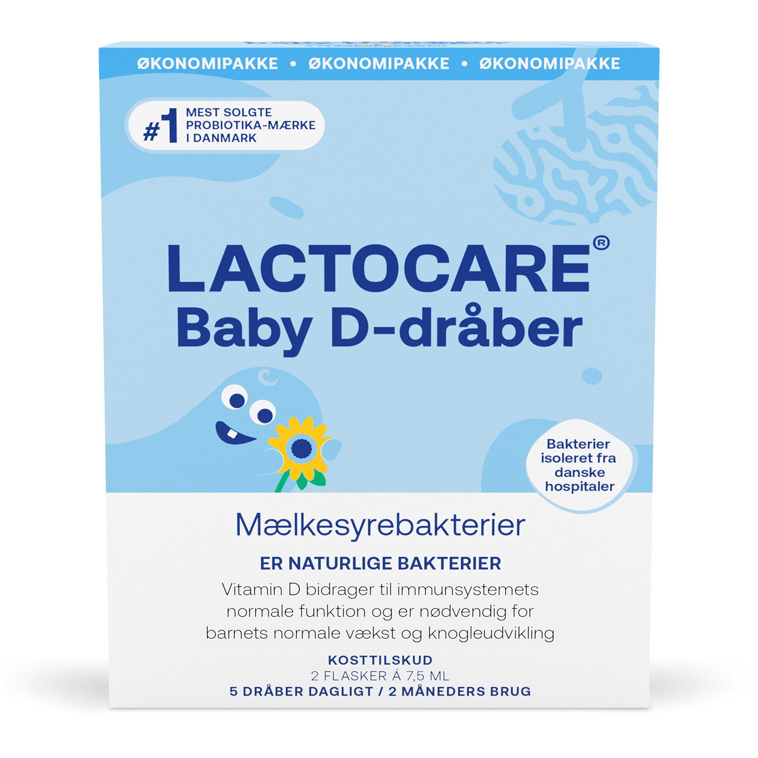 Lactocare Baby D-dråber 2 x 7,5ml