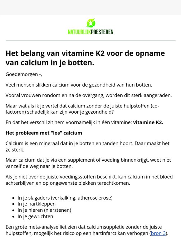 Slik je calcium voor je botten? Dit moet je écht weten 🦴