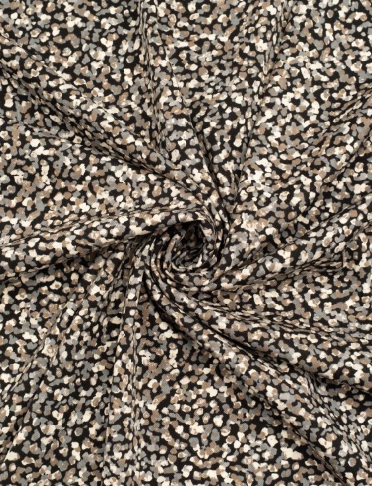 Deadstock Stretch Woven Viscose Twill Fabric Platinum