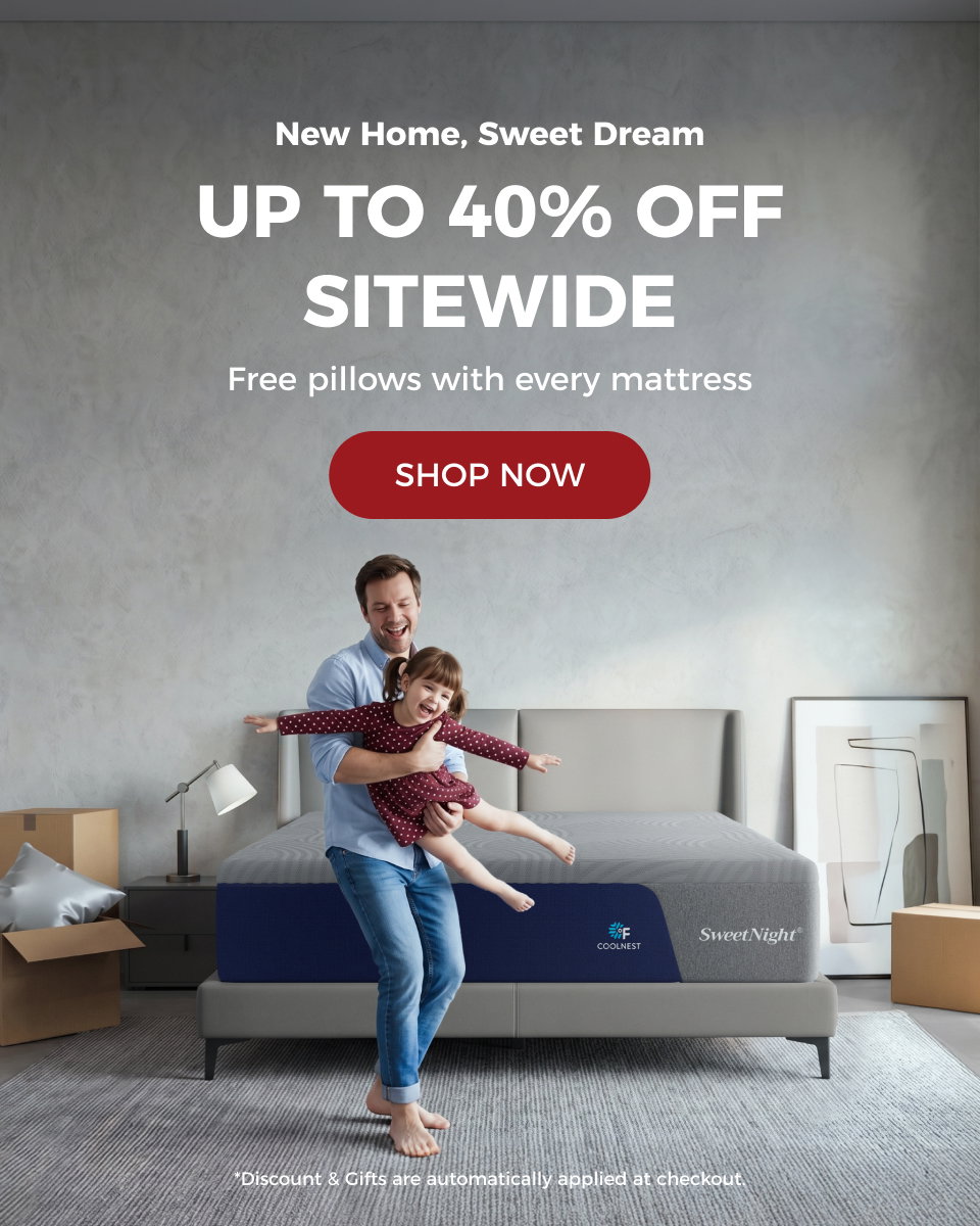25% off on top of Up to 40% Off with free pillows