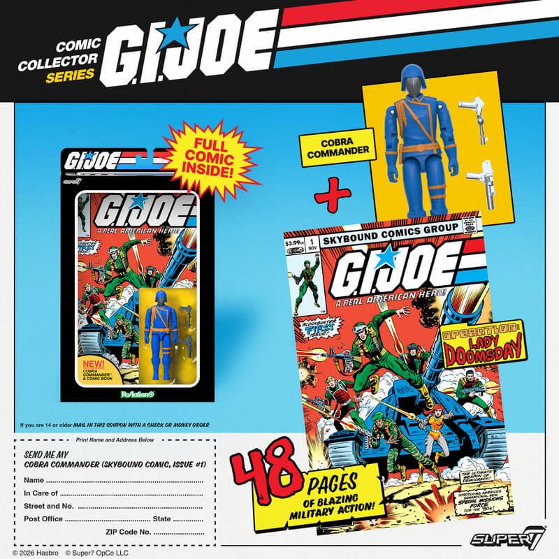 G.I. Joe ReAction+ - Cobra Commander Skybound Comic Box Set Issue #1