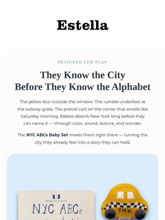 A Is for Avenue. T Is for Taxi. 🚕