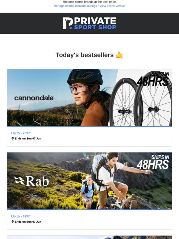 Cannondale up to -78% off | Rab, Norco, Magnussen, Summer vibes...
