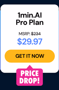 1minAI Pro Plan Lifetime Subscription