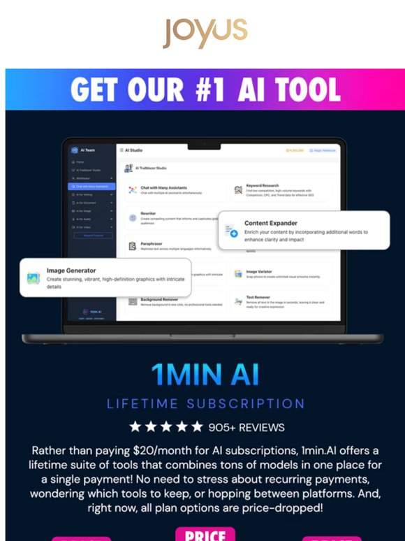One $30 Lifetime AI vs. Monthly Subscriptions