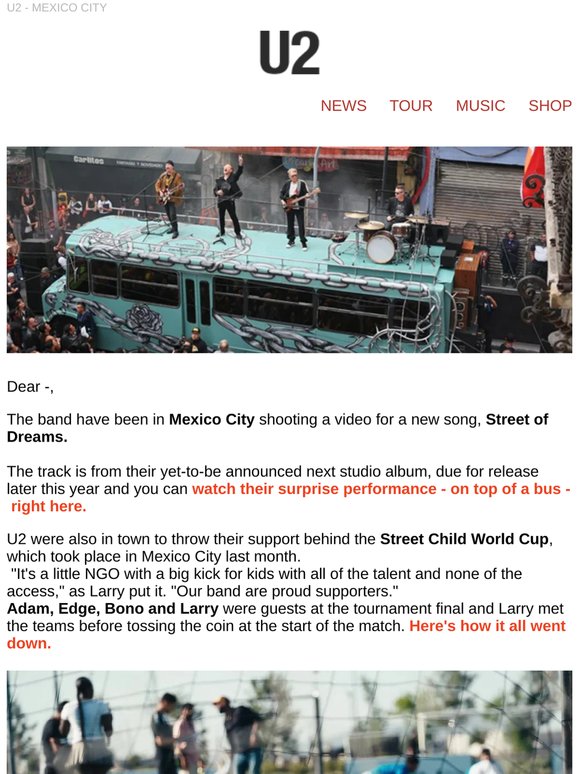 Street of Dreams Video Shoot in Mexico City
