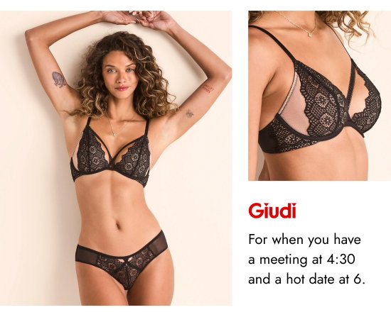 Giudi. For when you have a meeting at 4:30 and a hot date at 6.