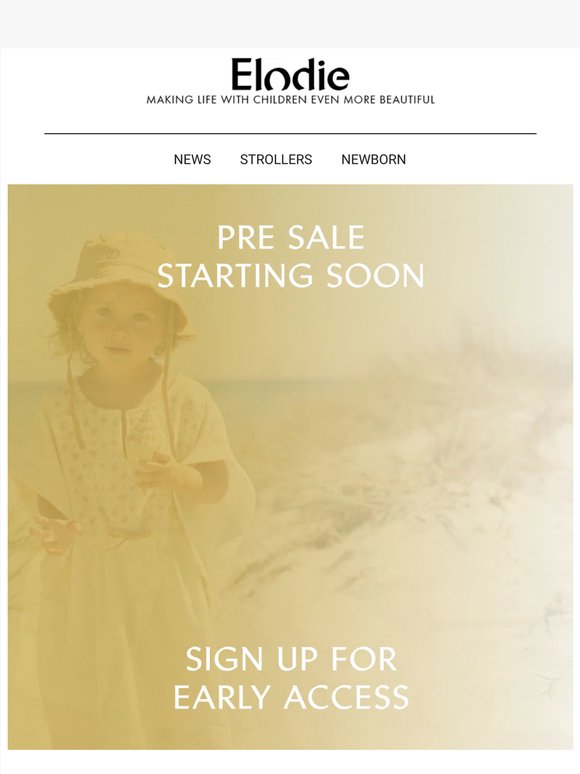 Pre-sale starting soon