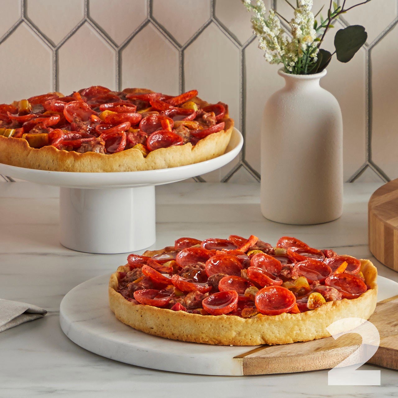 Image of 2 Lou Malnati's x Mike's Hot Honey® Deep Dish Pizzas