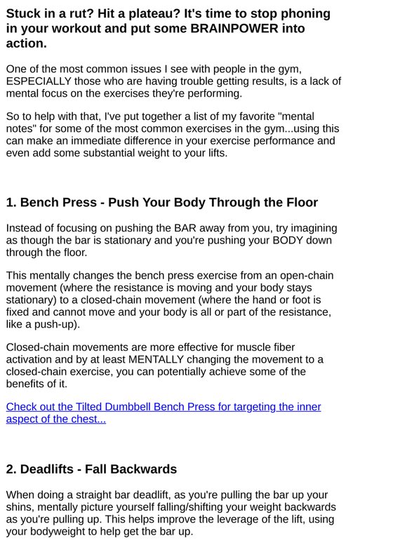 7 mental tricks to get more out of common exercises