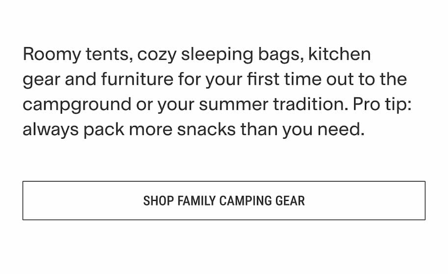 Family camping gear