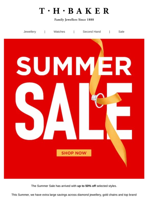 Summer Sale Starts Now | Up to 50% Off