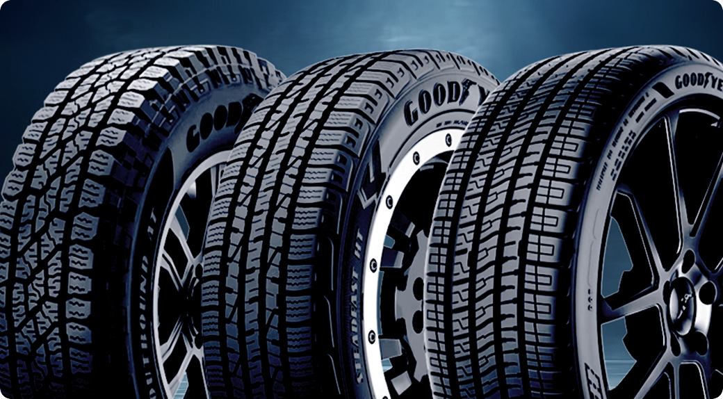 3 Goodyear tires