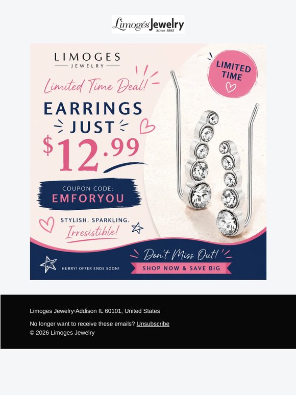 ✨ Earrings for Just $12.99 — While Supplies Last!