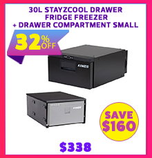 30L Stayzcool Drawer Fridge Freezer + Drawer Compartment Small