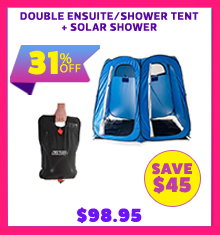 Double Ensuite/Shower Tent + Solar Shower