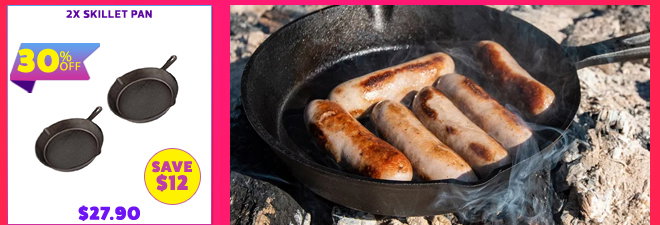 2x Skillet Pan
