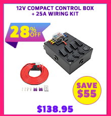 12V Compact Control Box + 25A Wiring Kit