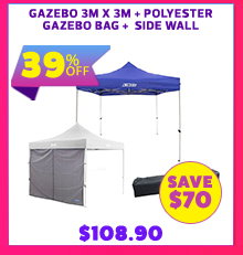 Gazebo 3m x 3m + Polyester Gazebo Bag +  Side Wall