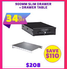 900mm Slim Drawer + Drawer Table
