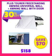 Plus Tourer Freestanding Awning Universal Wall + Freestanding Awning Universal Wall With Door