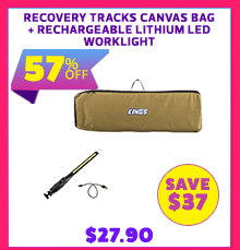 Recovery Tracks Canvas Bag + Rechargeable Lithium LED Worklight