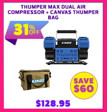 Thumper Max Dual Air Compressor MKII + Canvas Thumper Bag