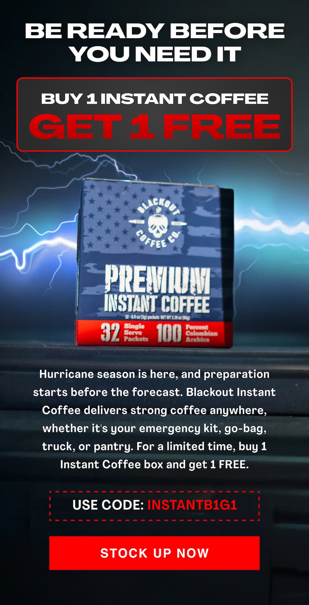 Instant Coffee Sale BOGO