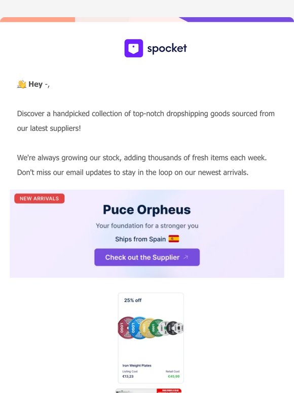 🔥  New Suppliers Alert 🔥