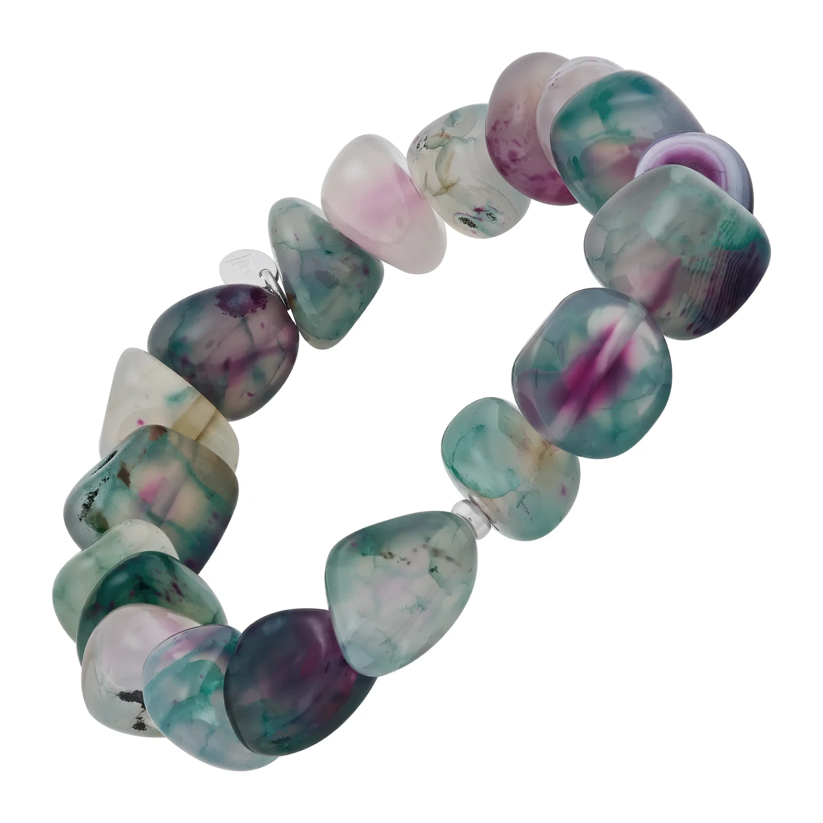 Wild Magic Stretch Bracelet, Multicolor Fluorite