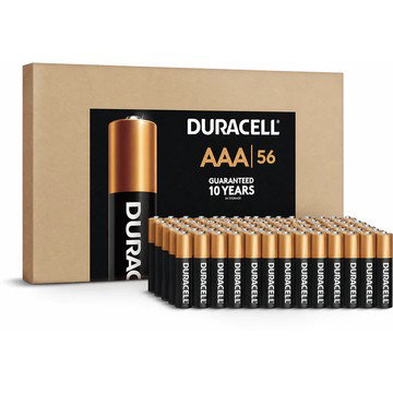 Duracell Coppertop AAA Batteries, 56 Count Pack