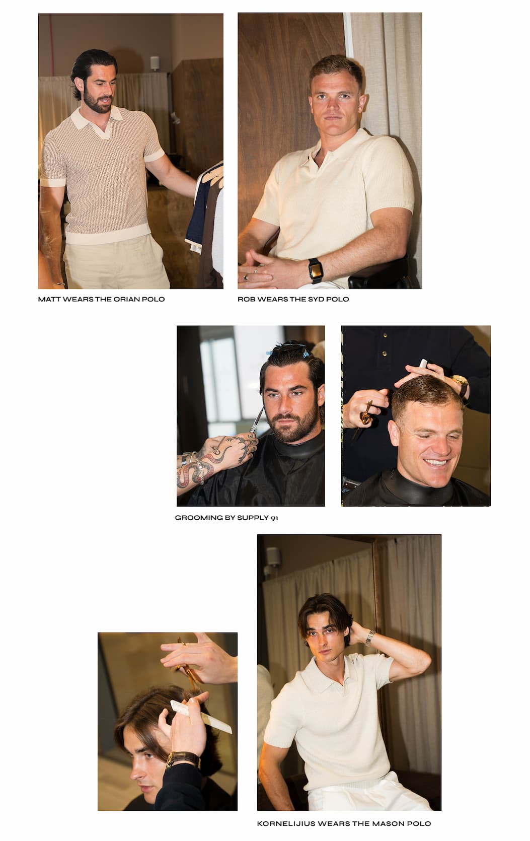 Modern gentlemen wearing NOBL